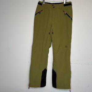 Sunice Men’s Green All Mountain Insulated Stretch Ski Pants: Size Small